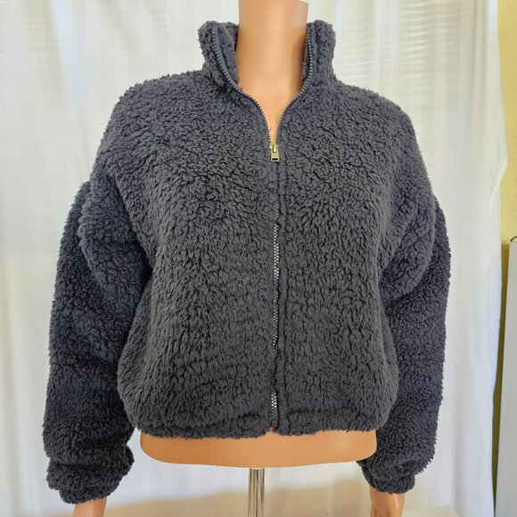 Hollister Jackets & Blazers - Fleece Zip up- Navy